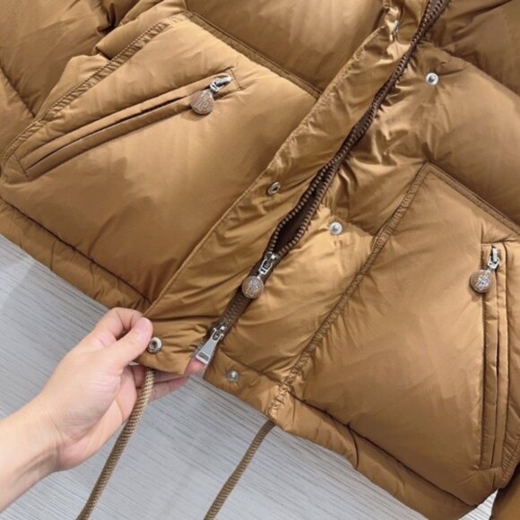 Moncler Women's Tan Puffer Jacket - Picture 6 of 8